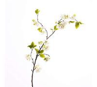 artplants.de Branche de Fleurs de Cerisier Artificielle Valeska, 55 Fleurs, crème - Blanc, 105cm - Branche Artificielle Fleurie - Fleur Artificielle
