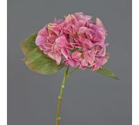 artplants.de Fleur en Tissu Hortensia AMARILDO, Rose, 45cm - Hortensia Artificiel
