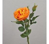 artplants.de Rosier Artificiel OLIVERA, Orange, 30cm, Ø9cm - Fleur Artificielle
