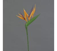 artplants.de Strelitzia Artificiel ZETKIN, Orange-Violet, 65cm | Plante Artificielle/Fleur Artificielle