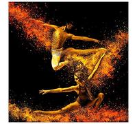 ArtPlaza Art Studio - Dancers Panneau Décoratif, Bois, Multicolore, 30 x 1.8 x 30 cmAS92651
