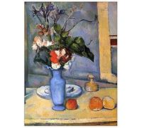 ArtPlaza Cezanne Paul - Still Life with Blue Vase Panneau Décoratif, Bois, Multicolore, 60 x 1.8 x 80 cmAS92172