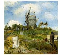 ArtPlaza Van Gogh Vincent - Blut Fin Windmill Panneau Décoratif, Bois, Multicolore, 100 x 1.8 x 100 cmAS90583