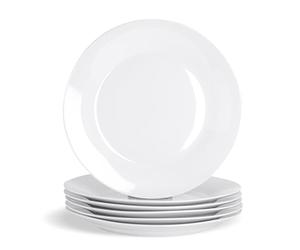 Arts de la Table Argon Grand Classique Blanc Chine Rimmed dèner Plate - 300mm - Paquet de 12