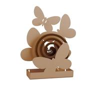 Arts et métiers Support pour Spirale Anti-Moustique avec Papillons, Blanc
