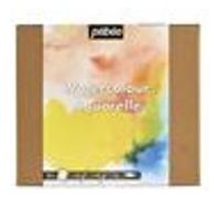 Arts Graphiques Pebeo Aquarelle - 24 Demi Godets + Accessoires + Carnet Papier Aquarelle Coffret 24 Demi Godets COFFRET 24 DEMI GODETS G