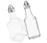 ARTSEWPLY Distributeurs D'huile Bouteilles de Sauce 150 Ml en Verre Lot de 2 Multifonctionnels Élégantes et Uniques Conservent les Épices Fraîches Cuisine et Table