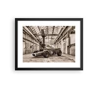 ARTTOR Affiche Decoration Murale Formule 1 Course Rétro Moderne Poster Cadre Noir 40x30cm Deco Affiches Murales Tableau Decoration Salon Chambre Cuisine Wall Art Design Decor P2BAA40x30-4918