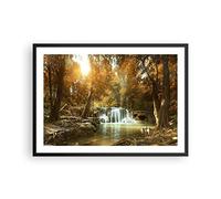 ARTTOR Deco Affiches Murales 70x50cm Affiche Decoration Murale parc cascade eau Cuisine Wall Art Design Moderne Poster Cadre Noir Tableau Decoration Salon Chambre Decor P2BAA70x50-3789