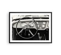 ARTTOR Deco Affiches Murales 70x50cm Affiche Decoration Murale Volant Voiture Vintage Cuisine Wall Art Design Moderne Poster Cadre Noir Tableau Decoration Salon Chambre Decor P2BAA70x50-4853
