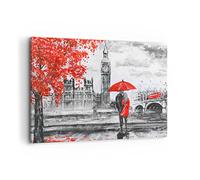 ARTTOR Deco Cadre Décoration Salon Londres architecture ben Moderne Impression sur Toile 120x80cm Image Tableau Decoration Murale Chambre Horizontal Art Wall Tableaux Decoratifs Muraux AA120x80-3153