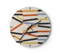 ARTTOR Horloge Décorative Moderne Ronde 40x40 cm Abstrait - 5897