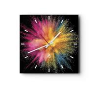 ARTTOR Horloge Murale Design Carrée 30x30 cm Abstrait - 4529