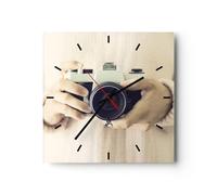 ARTTOR Horloge Murale Design Carrée 30x30 cm Autres Personnes - 4930