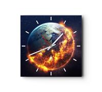 ARTTOR Horloge Murale Design Carrée 30x30 cm Espace - 2875