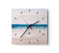 ARTTOR Horloge Murale Design Carrée 30x30 cm Paysages Maritime - 6025