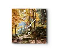 ARTTOR Horloge Murale Design Carrée 30x30 cm Paysages Nature - 2713
