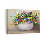 ARTTOR Impression sur Toile Moderne 100x70 cm Botanique Fleurs - 2915