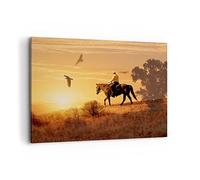 ARTTOR Impression sur Toile Moderne 100x70 cm Paysages Personnes - 2955