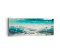 ARTTOR Impression sur Toile Moderne 140x50 cm Paysages Maritime - 5854 | Plage Mer Bord Moderne Tableau Décoratif Grand Décoration Murale Art Mural Toile Imprimée Salon Chambre Cuisine ARTTOR