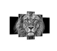 ARTTOR Impression sur Toile Moderne 150x100 cm Afrique Noir et Blanc - 4494