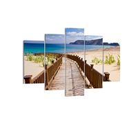 ARTTOR Impression sur Toile Moderne 150x100 cm Paysages Maritime - 2544 | Océan Plage Sable Moderne Tableau Décoratif Grand Décoration Murale Art Mural Toile Imprimée Salon Chambre Cuisine ARTTOR