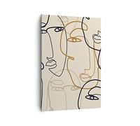 ARTTOR Moderne Impression sur Toile 70x100 cm Abstrait Personnes - 5109