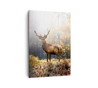 ARTTOR Moderne Impression sur Toile 70x100 cm Forêt Nature - 4452