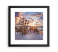 ARTTOR Poster Cadre Noir 30x30 cm Affiche Paysages Maritime - 4710 - P2B