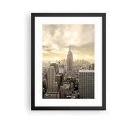 ARTTOR Poster Cadre Noir 30x40 cm Affiche Architecture Villes - 2630 - P2B
