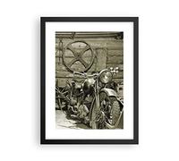 ARTTOR Poster Cadre Noir 30x40 cm Affiche Autos Vintage - 3519 - P2B