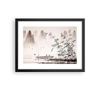ARTTOR Poster Cadre Noir 40x30 cm Affiche Paysages Nature - 3116 - P2B