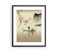 ARTTOR Poster Cadre Noir 40x50 cm Affiche Paysages Personnes - 5020 - P2B