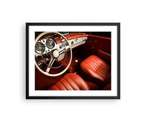 ARTTOR Poster Cadre Noir 50x40 cm Affiche Autos Vintage - 0149 - P2B