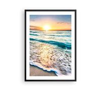 ARTTOR Poster Cadre Noir 50x70 cm Affiche Paysages Maritime - 3621 - P2B