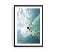 ARTTOR Poster Cadre Noir 50x70 cm Affiche Paysages Personnes - 2541 - P2B