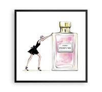 ARTTOR Poster Cadre Noir 60x60 cm Affiche Personnes Mode - 4128 - P2B