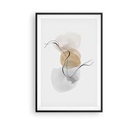 ARTTOR Poster Cadre Noir 61x91 cm Affiche Abstrait Pastel - 4827 - P2B