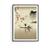 ARTTOR Poster Cadre Noir 70x100 cm Affiche Paysages Personnes - 5020 - P2B
