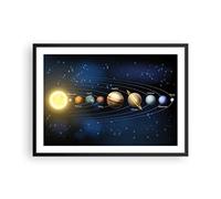 ARTTOR Poster Cadre Noir 70x50 cm Affiche Espace - 3650 - P2B