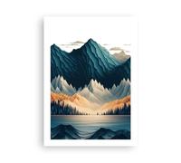 ARTTOR Poster sans Cadre 50x70 cm Affiche 3D Paysages - 5666 - P2X