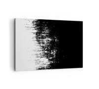 ARTTOR Tableau Décoratif sur Toile 120x80 cm Abstrait Noir et Blanc - 4601 | Obscurité Noir ET Impression sur Toile Grand Décoration Murale Art Mural Toile Imprimée Salon Chambre Cuisine ARTTOR