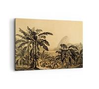 ARTTOR Tableau Décoratif sur Toile 120x80 cm Botanique Paysages - 4983