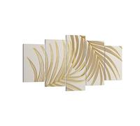 ARTTOR Tableau Décoratif sur Toile 160x85 cm Botanique Nature - 4738 | Feuilles Palmier Arbres Impression sur Toile Grand Décoration Murale Art Mural Toile Imprimée Salon Chambre Cuisine ARTTOR