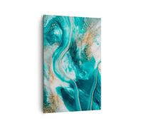 ARTTOR Tableau Décoratif sur Toile 80x120 cm Abstrait Maritime - 5108 | Eau Mer Océan Impression sur Toile Grand Décoration Murale Art Mural Toile Imprimée Chambre Cuisine Salon ARTTOR