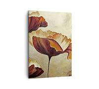 ARTTOR Tableau sur Toile Décoratif 50x70 cm Botanique Fleurs - 3760