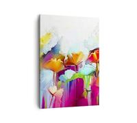 ARTTOR Tableau sur Toile Décoratif 50x70 cm Botanique Fleurs - 4095