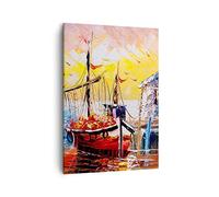 ARTTOR Tableau sur Toile Décoratif 50x70 cm Maritime Paysages - 3435