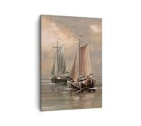 ARTTOR Tableau sur Toile Décoratif 50x70 cm Paysages Maritime - 3514