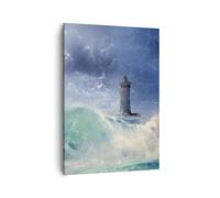 ARTTOR Tableau sur Toile Décoratif 50x70 cm Paysages Maritime - 3576